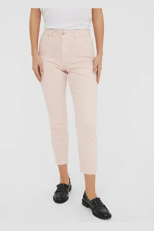 VERO MODA Vmbrenda Vita Alta Straight Fit Ancle Jeans