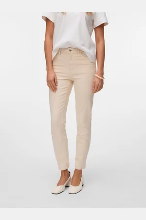 VERO MODA Vmbrenda Vita Alta Straight Fit Ancle Jeans