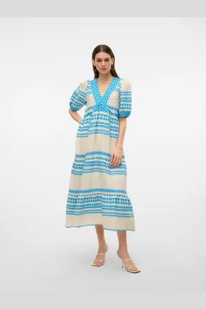 VERO MODA Vmrosanna Vestito Lungo