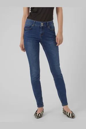 VERO MODA Vmkimmi Vita Media Slim Fit Jeans
