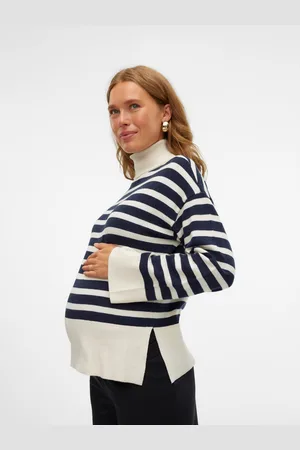 Mama;licious Pullover Standard Fit Collo Alto A Risvolto