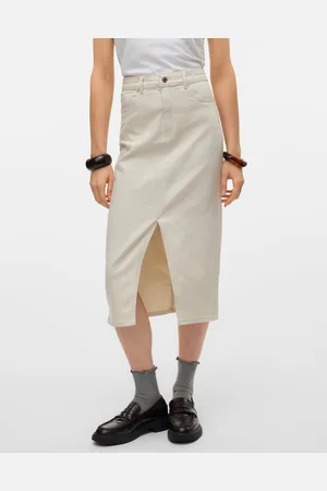 VERO MODA Vmveri Vita Alta Gonna Midi