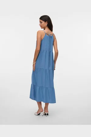 VERO MODA Vmfleur Vestito Midi