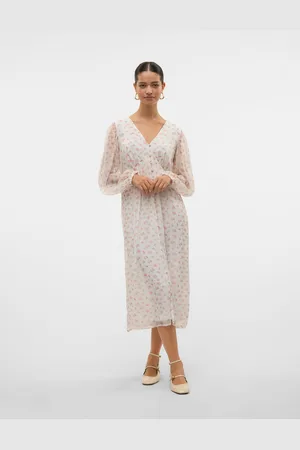 VERO MODA Vmsmilla Vestito Midi