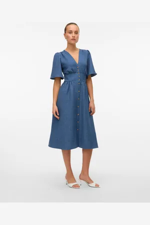 VERO MODA Vmmelaney Vestito Midi