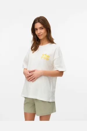 Mama;licious T-shirt Loose Fit Scollo A U