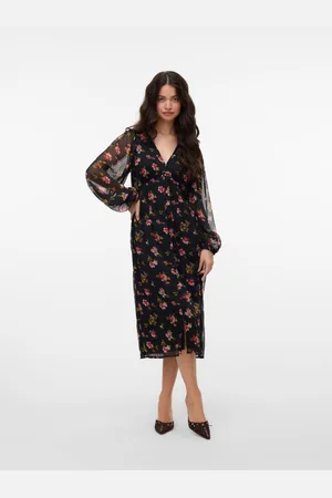 VERO MODA Vmsmilla Vestito Midi