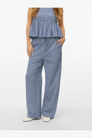 VERO MODA Vmroberta Vita Alta Pantaloni