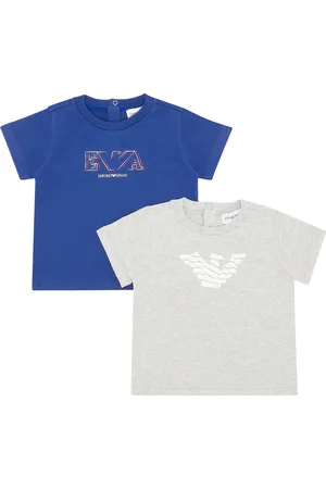Emporio Armani Set due t-shirt baby boy in cotone con logo