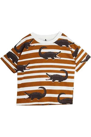 Mini Rodini T-shirt a righe neonata in cotone biologico