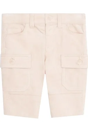 Emporio Armani Pantalone crema neonato in cotone