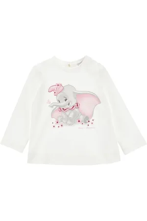 MONNALISA T-shirt bianca neonata in cotone