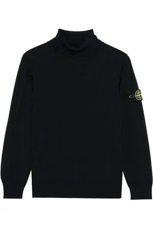 Stone Island Stone Island maglia navy bambino in lana