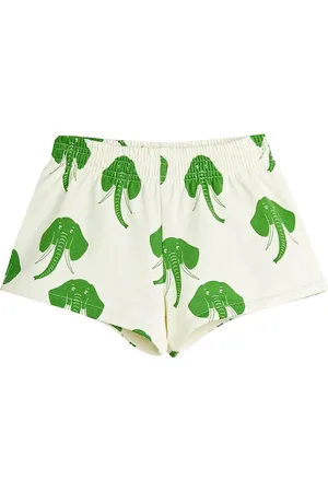 Mini Rodini Shorts panna neonato in cotone biologico