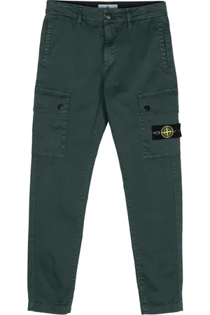 Stone Island Stone Island pantalone petrolio bambino in cotone