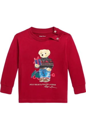Ralph Lauren Ralph Lauren t-shirt rossa neonato in cotone