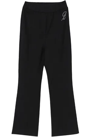 MISS BLUMARINE Pantalone nero bambina in viscosa
