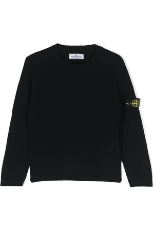 Stone Island Stone Island maglia navy bambino in lana vergine