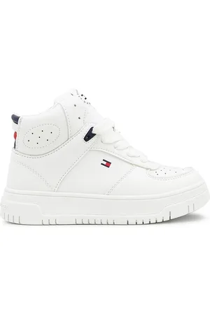 Tommy Hilfiger Sneakers alta bianca ragazzo in similpelle