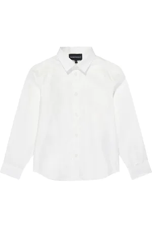 Emporio Armani Camicia bianca bambino in cotone