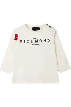 John Richmond John Richmond t-shirt bianca neonato in cotone