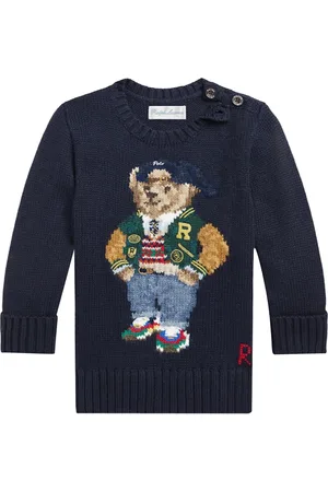 Ralph Lauren Ralph Lauren maglia navy neonato in cotone