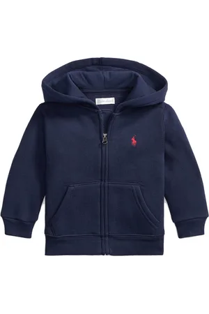 Ralph Lauren Felpa con cappuccio neonato in cotone