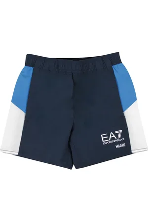 EA7 Short mare bambino color block in tessuto tecnico