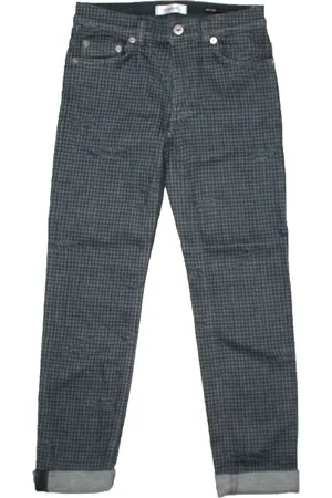 Dondup Dondup jeans Ritchie bambino pied de poule in cotone