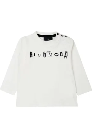 John Richmond John Richmond t-shirt bianca neonato in cotone