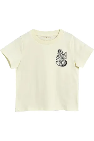 Mini Rodini T-shirt bambino bianca in cotone organico