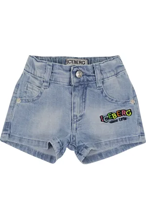 Iceberg Ice bambina short in denim di cotone