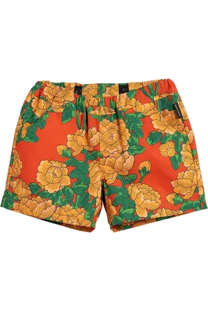 Mini Rodini Short baby girl stampa fiori in cotone organico