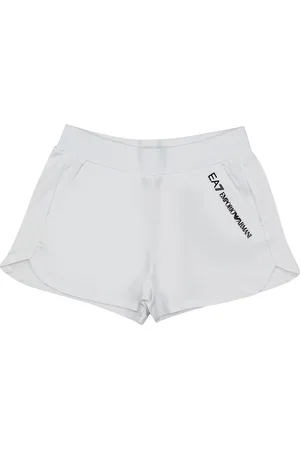 EA7 Shorts bambina in cotone stretch