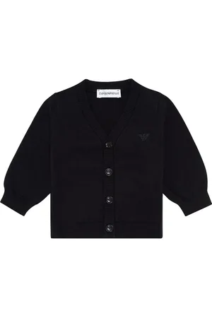 Emporio Armani Maglia navy neonato in misto lana
