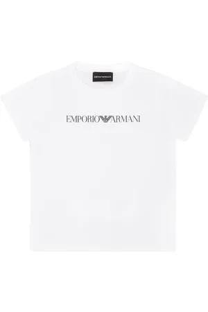 Emporio Armani T-shirt bianca bambino in cotone