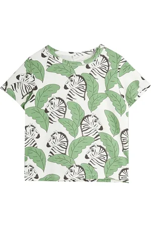 Mini Rodini T-shirt neonata stampata in cotone organico