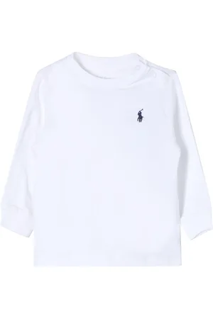 Ralph Lauren Ralph Lauren t-shirt bianca neonato in cotone