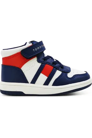 Tommy Hilfiger Sneakers alta color block bambino in similpelle