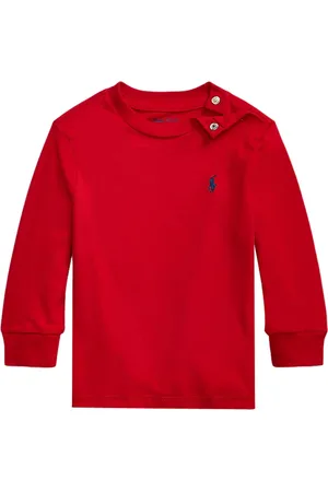 Ralph Lauren Ralph Lauren t-shirt rossa neonato in cotone
