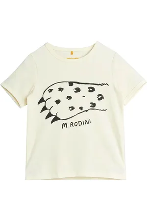 Mini Rodini T-shirt panna bambino in cotone biologico