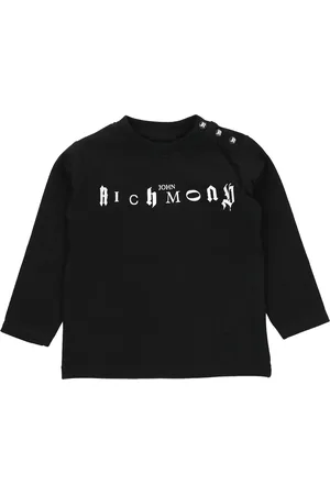 John Richmond John Richmond t-shirt nera neonato in cotone