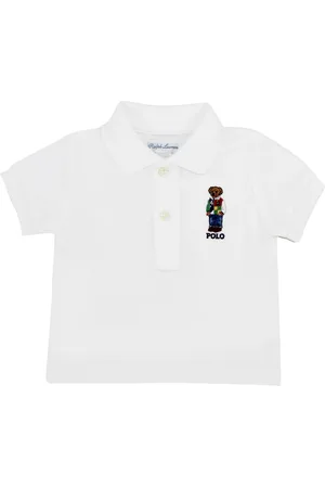 Ralph Lauren Ralph Lauren polo baby boy bianca in piquet di cotone