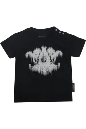 John Richmond John Richmond T-Shirt neonato nera in cotone