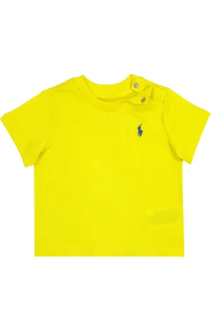 Ralph Lauren Ralph Lauren t-shirt gialla neonato in cotone
