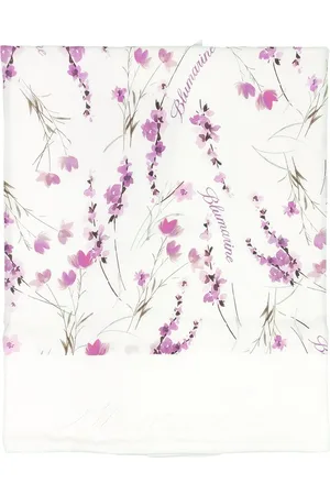 MISS BLUMARINE Copertina bianca neonata in cotone