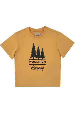Woolrich Woolrich T-Shirt ragazzo gialla in cotone