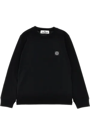 Stone Island Stone Island t-shirt nera bambino in cotone