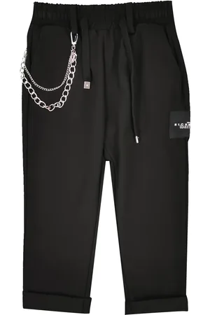 John Richmond John Richmond pantalone nero bambino in tessuto tecnico