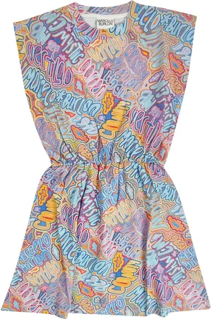 MARCELO BURLON Marcelo Burlon vestito bambina in cotone organico